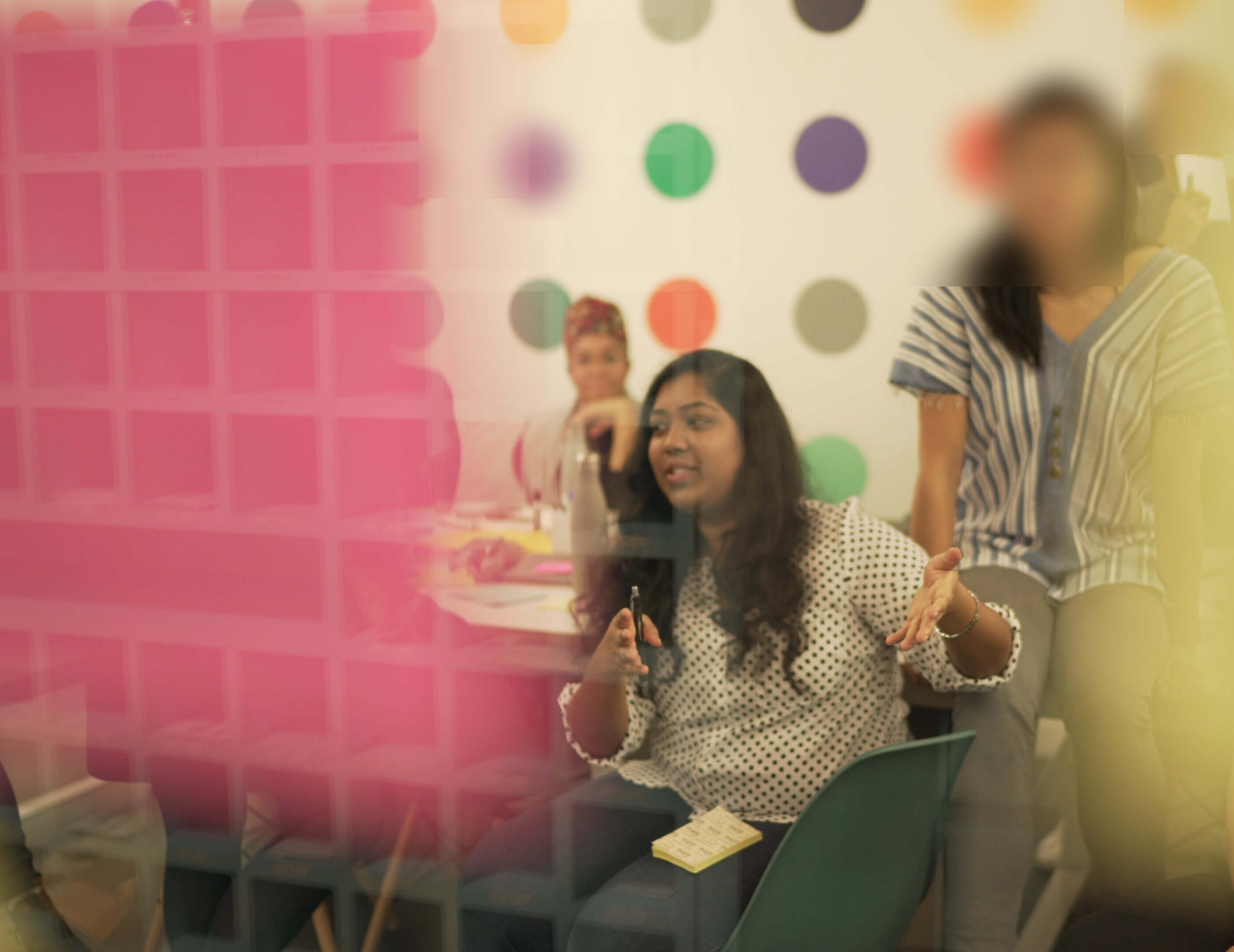 Usha Gubbala facilitating a workshop with a leadership team